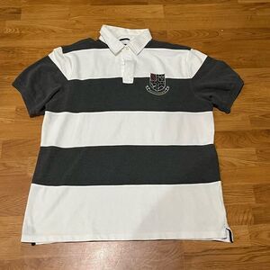Nautica Striped Pique Polo Shirt Mens Size: XXL